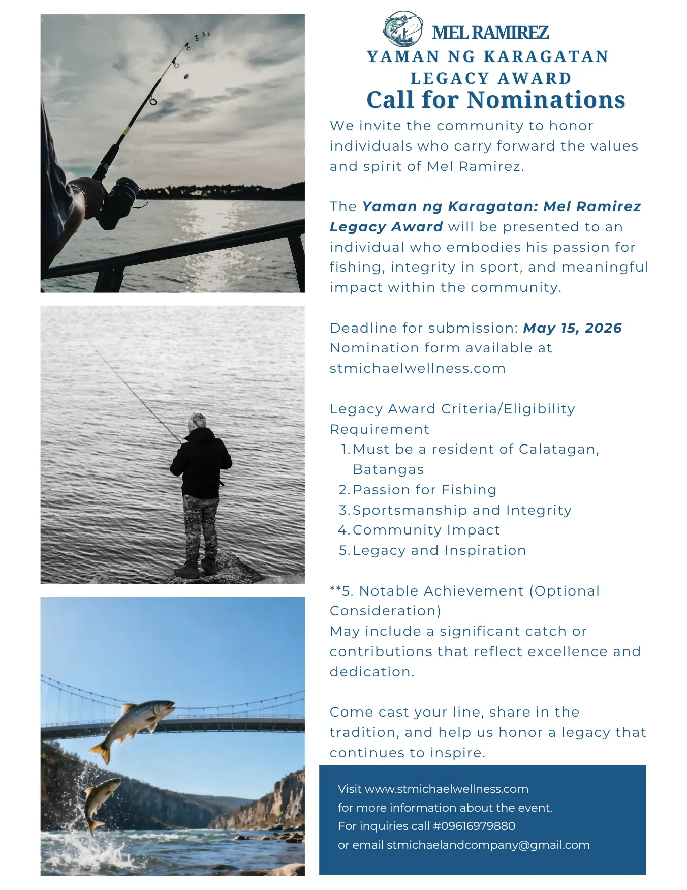 CALL FOR NOMINATIONS: YAMAN NG KARAGATAN MEL RAMIREZ LEGACY AWARD